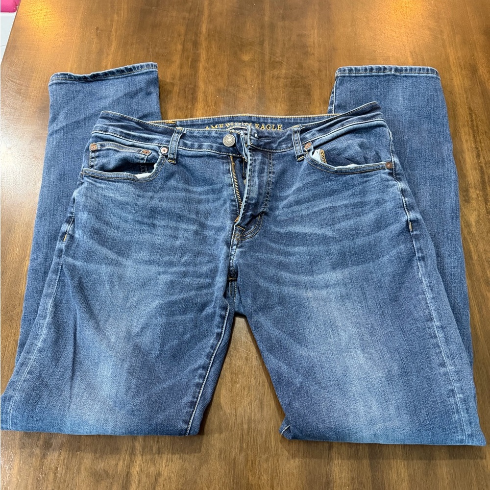 American Eagle Outfitters Men's Denim Slim Straight Jeans